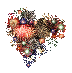 Gif animé coeur feu d'artifice